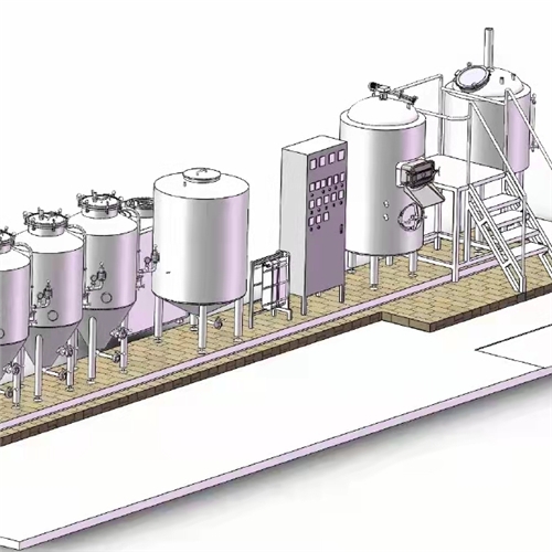 啤酒发酵系统三维图