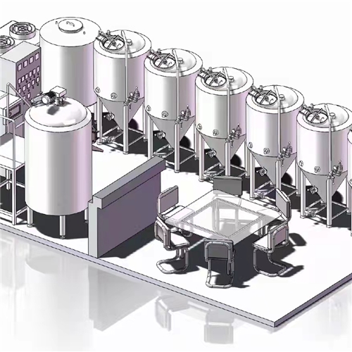 啤酒发酵系统三维图